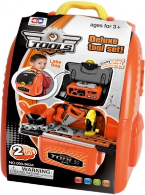 Gereedschapsset voor kinderen in een rugzak