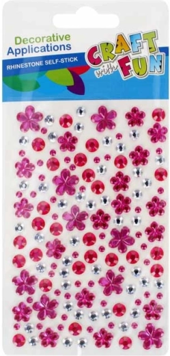 Stickervel bloemen - 1 stuk