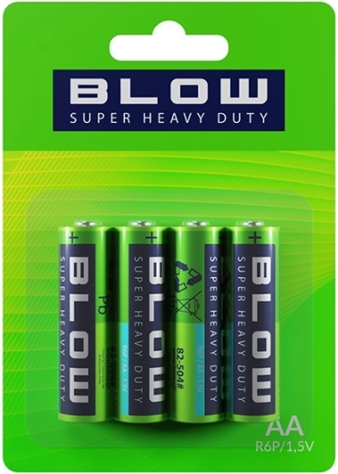 BLOW Super Heavy Duty AA-batterijen, blister 4 stuks