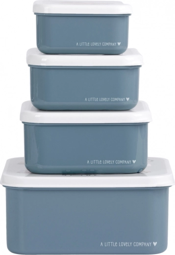 Set van vier snackdoosjes A Little Lovely Company – Voertuigen