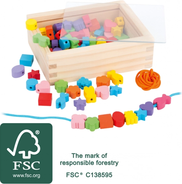 Houten rijgkralen Small Foot