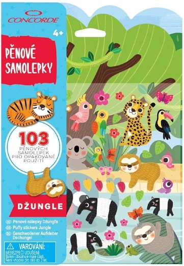 Foamstickers CONCORDE – jungle, herbruikbaar