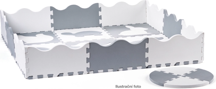 Schuimpuzzel met omheining 34 stuks
