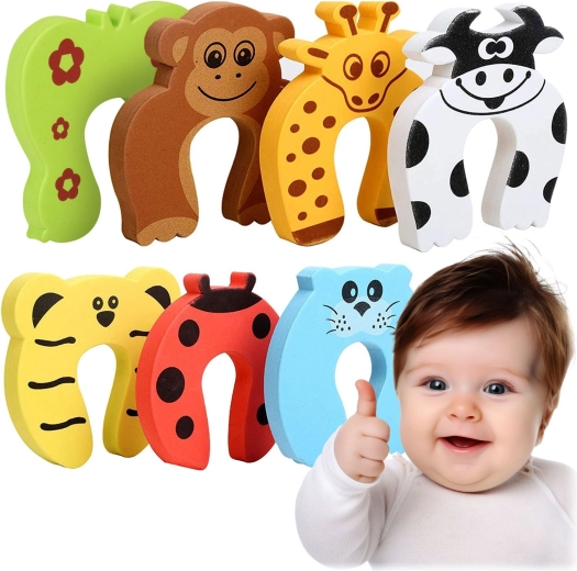 RICOKIDS foam deurstoppers – set van 7 dieren