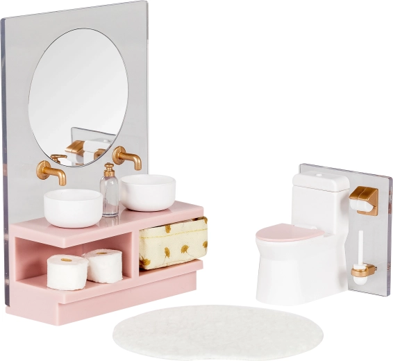Badkamermeubels voor Lundby-poppenhuis