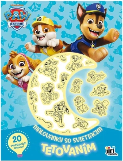 Kleurboek met glow-in-the-dark tattoos Paw Patrol