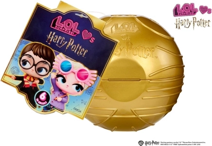 L.O.L. Surprise! pop geïnspireerd op Harry Potter in Gouden Snaai-verpakking - 1 stuk
