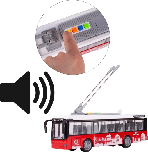 Bus 1:16 met geluid en licht, openslaande deuren