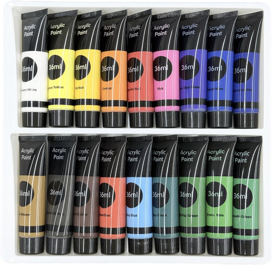 Acrylverf Profi - 18 kleuren