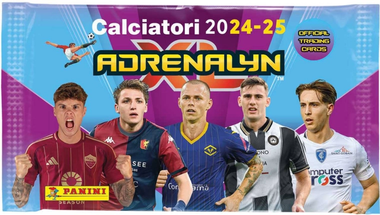 Panini FIFA 365 2024/2025 Serie A Adrenalyn XL verzamelkaarten – booster 6 kaarten