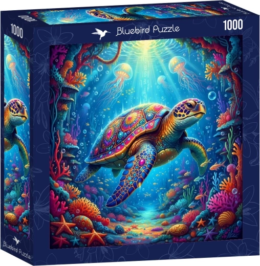Bluebird vierkante puzzel zeeschildpad 1000 stukjes