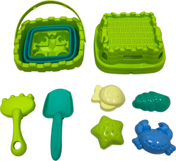 Zandset met opvouwbare emmer