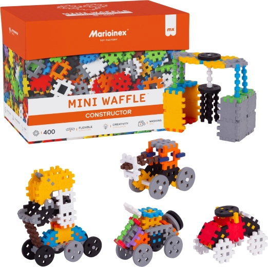 Bouwset MINI WAFFLE Constructor 400 stukjes MARIOINEX