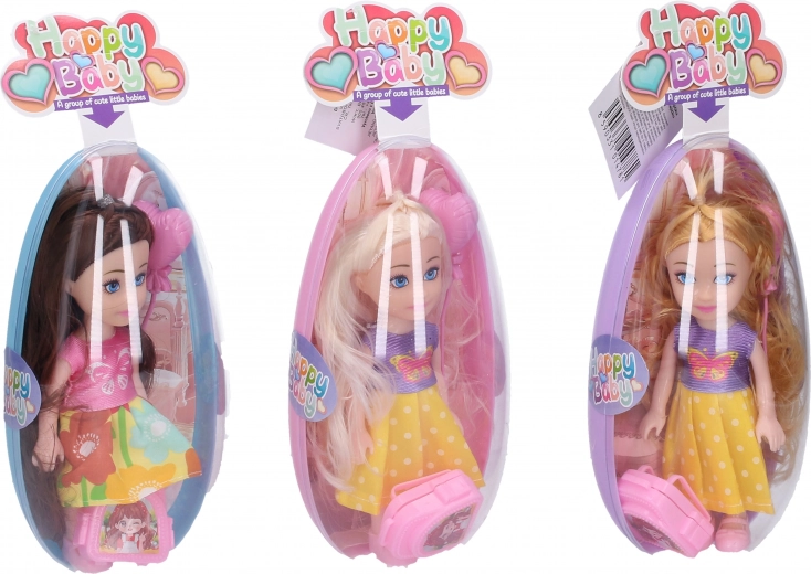 Pop met ballontje in eitje 17 cm