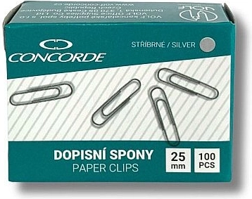 Paperclips 25 mm, 100 stuks