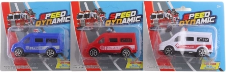 plastic autootje op kaart 10 cm