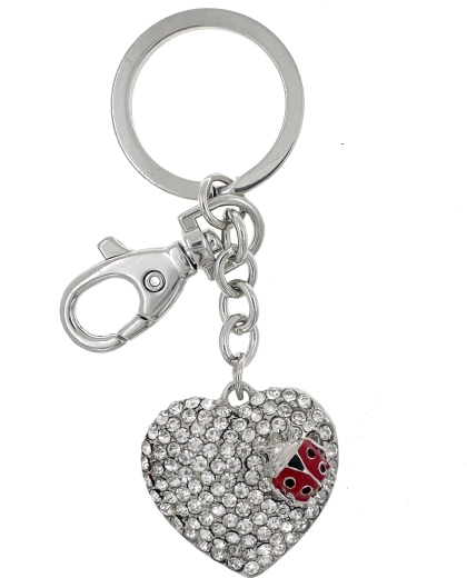 Sleutelhanger hart PINK