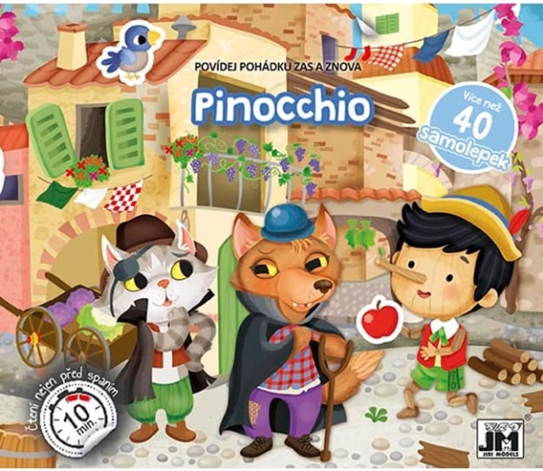 Vertel het sprookje Pinocchio – interactief stickerboek