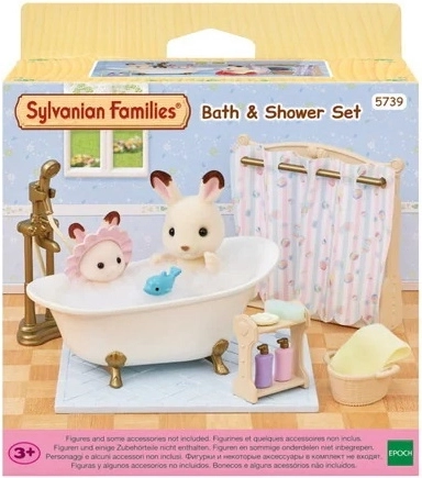 Sylvanian Families badkamerset met badkuip en douche