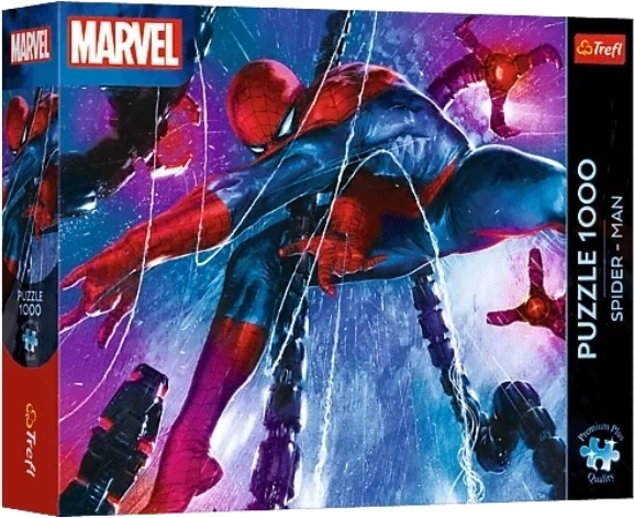 Puzzel Premium Plus Spider-Man: Net van avonturen 1000 stukjes