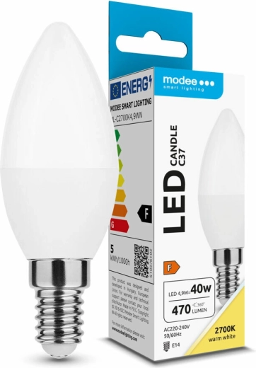 Modee LED kaarslamp E14 4,9 W warm wit