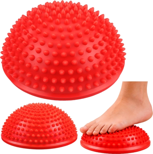 Sensorische balanskegel voor voetmassage 16 cm – rood