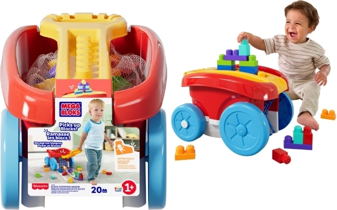 Mega Bloks karretje voor bouwblokken met 20 onderdelen
