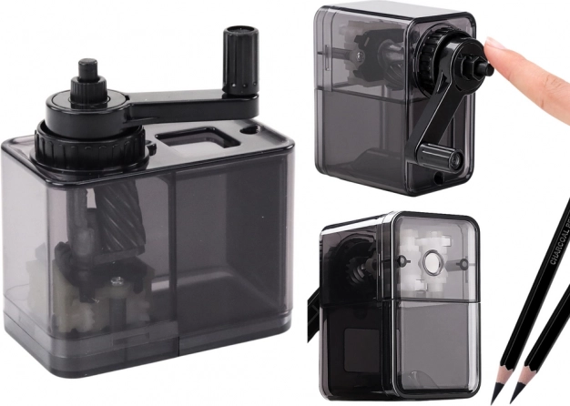 Krukpotloodslijper met opvangbak – zwart