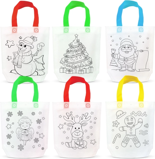Kersttas om in te kleuren met 4 stiften - 1 stuk