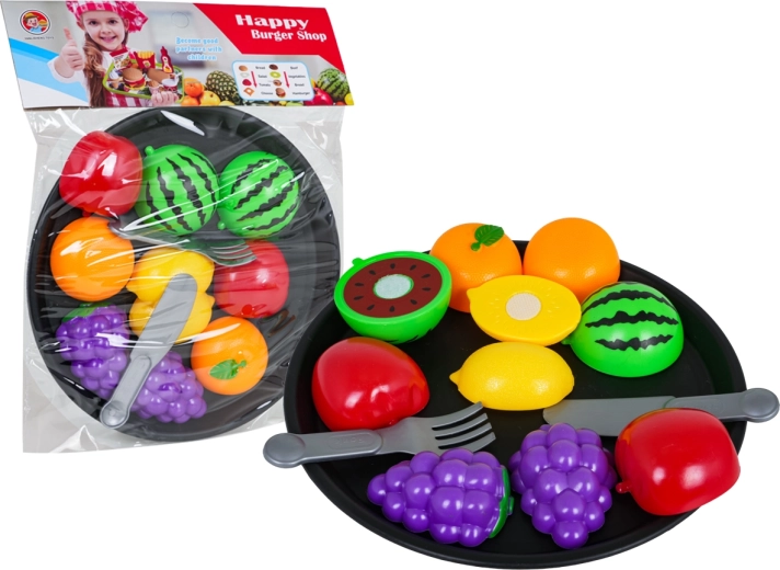 Kinderset fruit snijden met accessoires, 14-delig