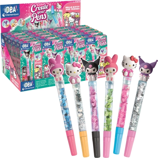 Creatieve mini-pennenfabriekset Hello Kitty en vrienden