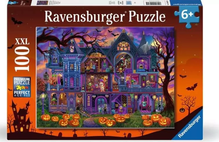 Ravensburger puzzel Feest in het spookhuis XXL 100 stukjes