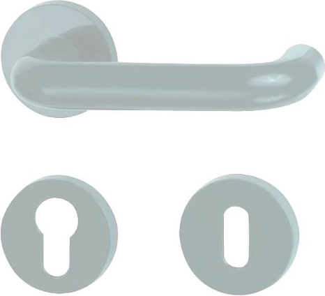 Interieurdeurkruk met schilden, wit kunststof