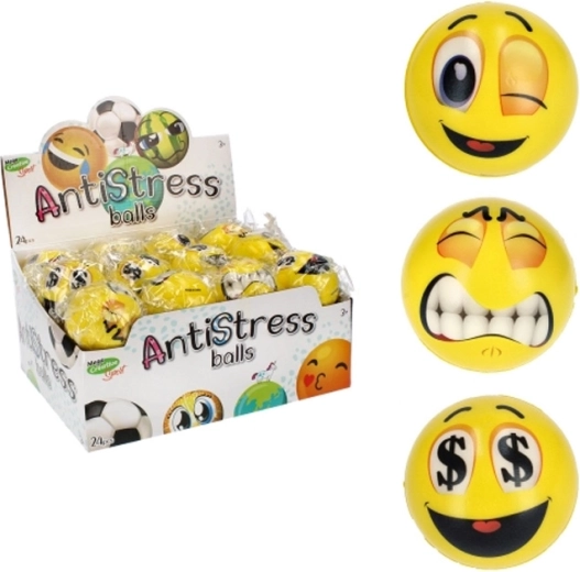 Anti-stress smiley – zachte bal 7 cm