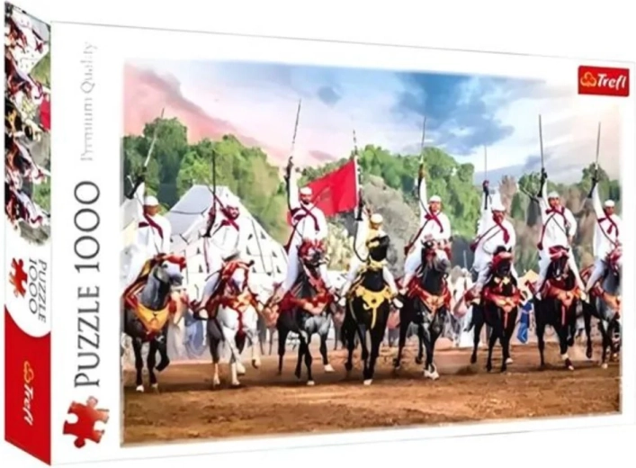 Puzzle TREFL Aanval van de Ruiters 1000 stukjes