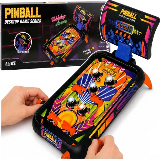 Tafelpinball (flipper) met licht, geluid en puntenteller