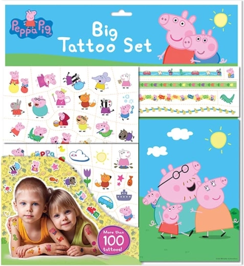 Grote set tatoeages Peppa Pig