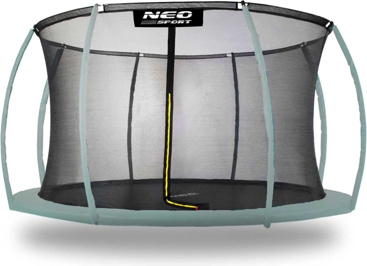 Neo-Sport interne veiligheidsnet voor trampoline 366–374 cm (12 ft), 8 palen
