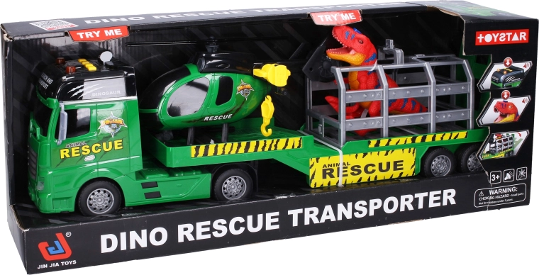 Vrachtwagen voor het redden van dinosaurussen 54 cm