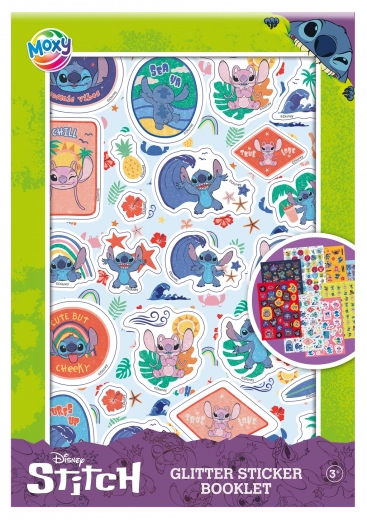 Moxy glinsterende stickers Stitch – A5 stickerblok