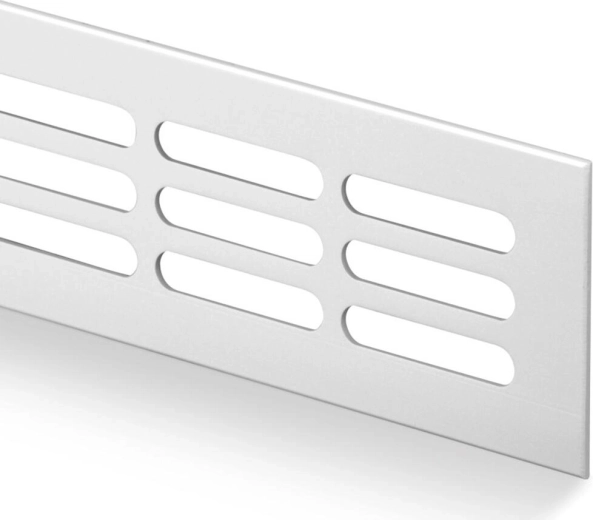 Aluminium ventilatierooster 60 × 600 mm, geanodiseerd