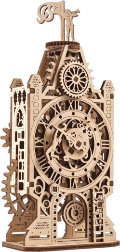 Ugears houten mechanische bouwset – klokkentoren