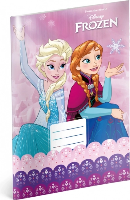 Schoolschrift Frozen – Frozen Pink, A4, 20 vellen, ongelinieerd