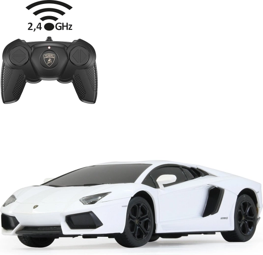 Radiografisch bestuurbare auto Lamborghini Aventador 1:24 wit