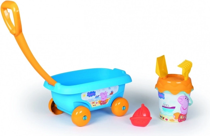 Peppa Pig zandwagen met accessoires