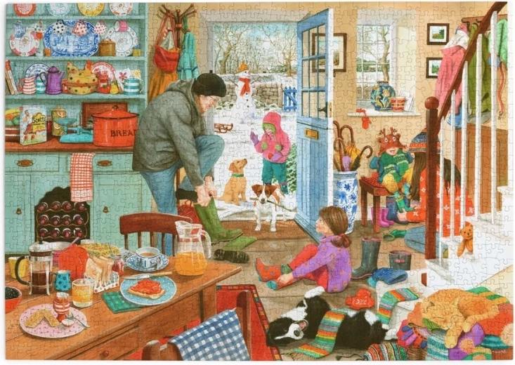 Puzzel House of Puzzles Winterpret, 1000 stukjes