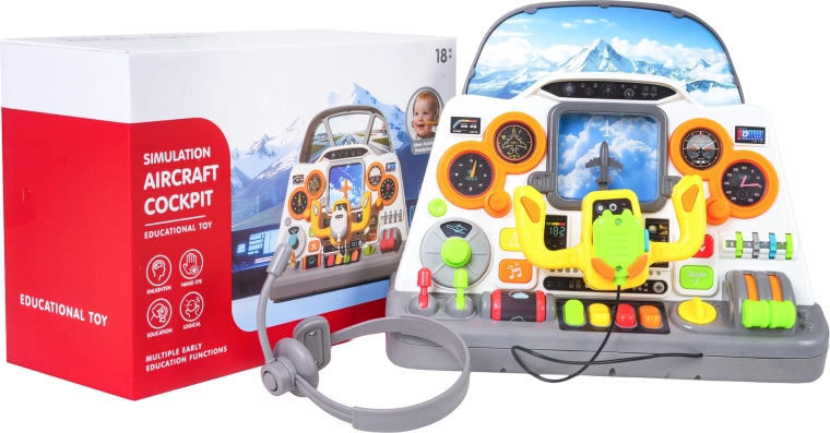 Kinder-vluchtsimulator – cockpit voor de kleine piloot