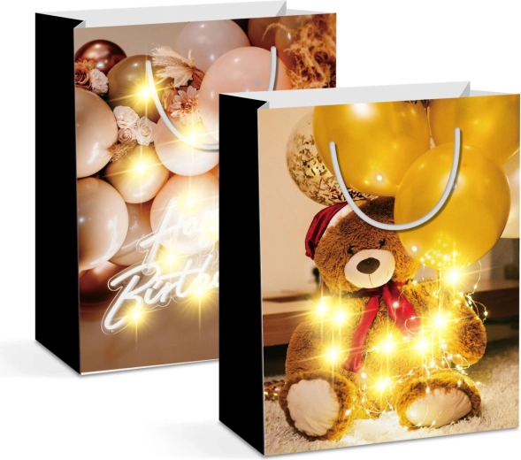 LED-cadeautas van papier - 1 stuk