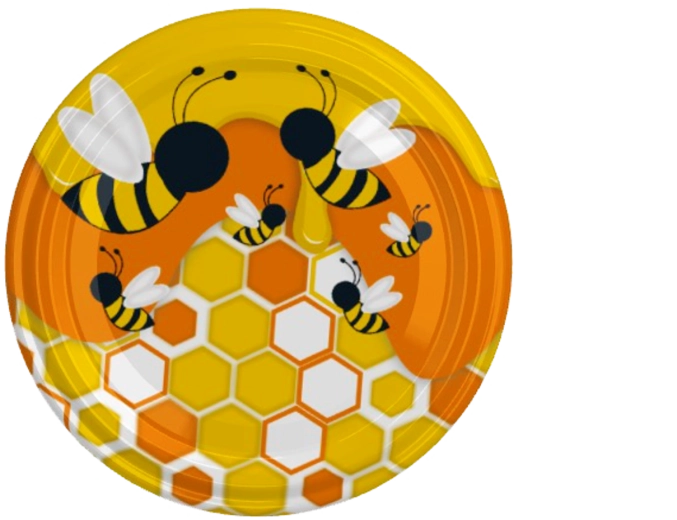 Deksels fi66 met bijenmotief – 1100 stuks