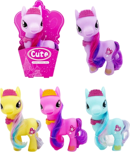 Rubberen pony 12 cm - 1 stuk
